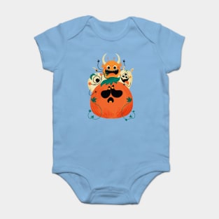 Halloween pumpkin and monsters Baby Bodysuit